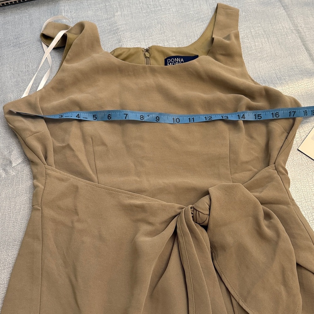 NWT Donna Morgan Beige Sleeveless Dress size 12 - Picture 7 of 8